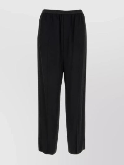 Balenciaga Elasticated Waist Trousers In Black