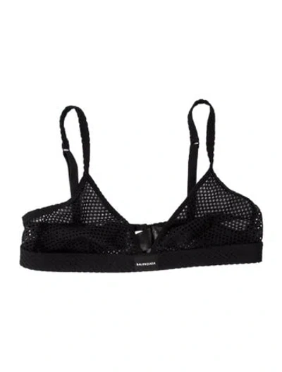 Pre-owned Balenciaga V-neck Sleeveless Sports Bra In Blue