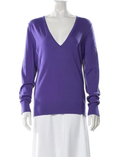 Pre-owned Balenciaga V-neck Sweater In Multi