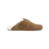 Balenciaga Sunday Mule In Shearling Sandals Beige