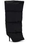 Balenciaga Wader Puffer Wide-shaft Stiletto Boots In Black