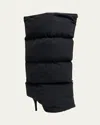 Balenciaga Wader Puffer Wide-shaft Stiletto Boots In Black