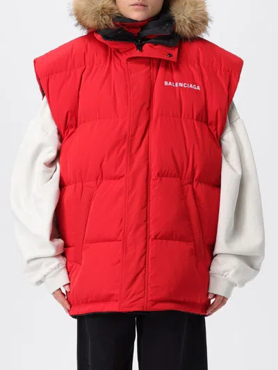 Balenciaga Waistcoat  Woman Color Black In Red