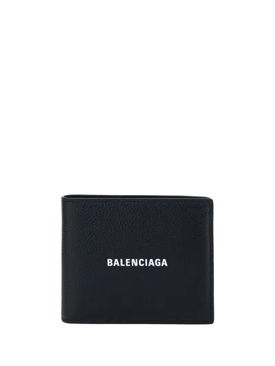 Balenciaga Wallet In Black/l White