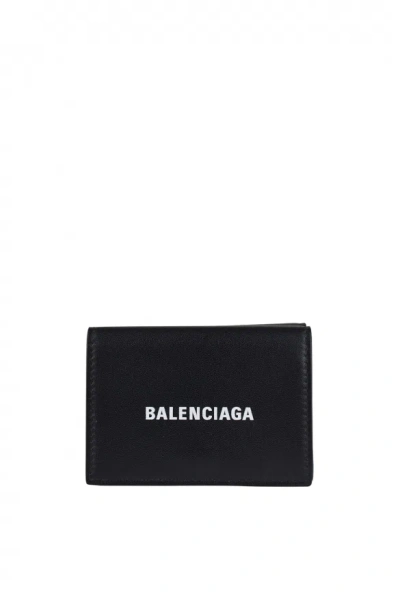 Balenciaga Wallet Cash Mini In Black