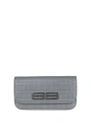 Balenciaga Women Wallet Chain Gossip In Gray