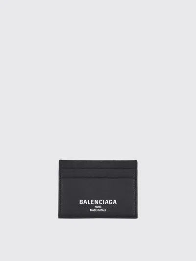 Balenciaga Wallet Men  In Black