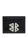 Balenciaga Cash Tape Type Logo Leather Card Holder