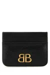Balenciaga Logo-plaque Leather Cardholder