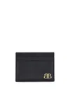 Balenciaga Men Monaco Card Holder In Black