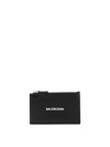 Balenciaga Logo-print Wallet In Black