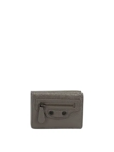 Balenciaga Wallets & Card Holders Brown In Gray
