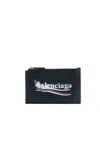 Balenciaga Long Cash Card And Coin Holder Accessories In Black