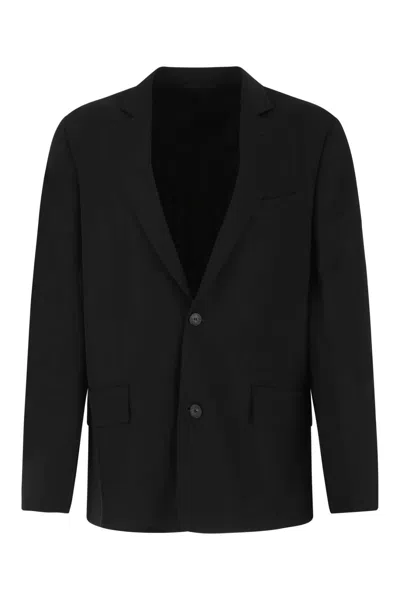 Balenciaga Wasched Sb Viscose Blazer In Black