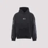 Balenciaga Men Transparent Tape Hoodie With Torn Pocket In Gray