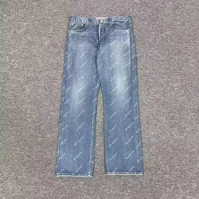 Pre-owned Balenciaga Washed Jeans In Blue