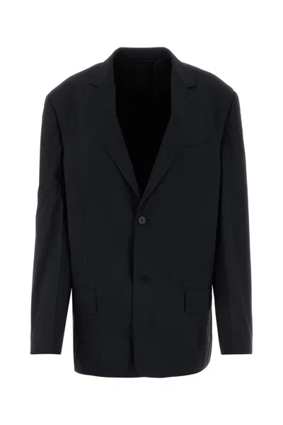 Balenciaga Oversized Single-breasted Blazer In Black