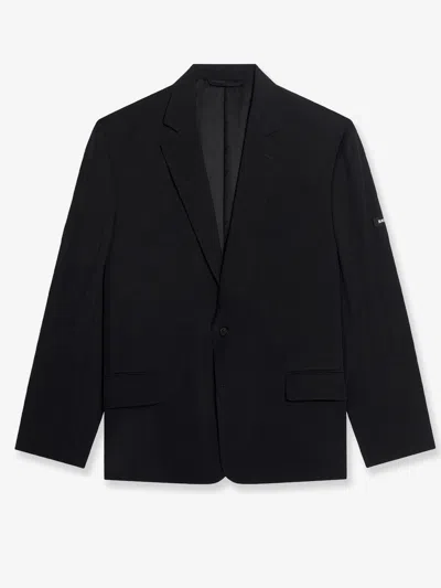 Balenciaga Washed Sb Viscose Blazer In Black