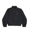 Balenciaga Black Tape Type Bomber Jacket In Black