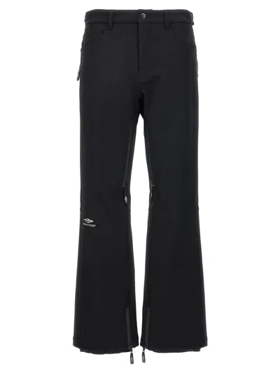 Balenciaga Waterproof Flared Trousers In Black