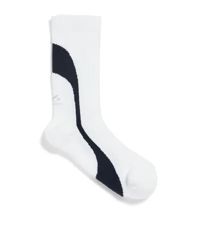 Balenciaga Wave Print Socks In White