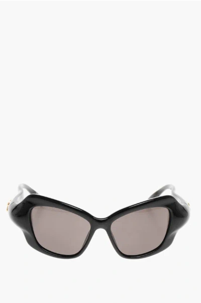 Balenciaga Wave Rods Palazzo Cat Sunglasses In Black