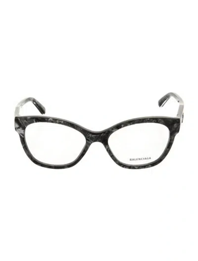 Pre-owned Balenciaga Wayfarer Eyeglasses In Green