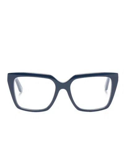 Balenciaga Wayfarer-frame Glasses In Blue