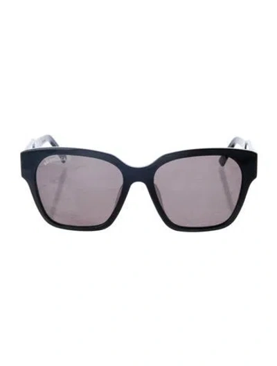 Pre-owned Balenciaga Wayfarer Tinted Sunglasses In Black