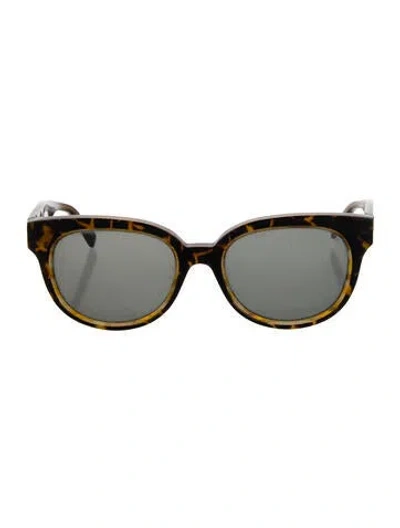 Pre-owned Balenciaga Wayfarer Tinted Sunglasses In Brown