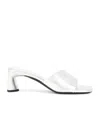 Balenciaga Wearing High-heeled Sandals In White