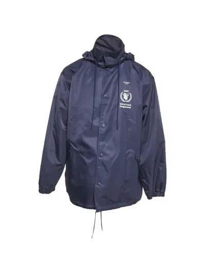 Pre-owned Balenciaga Wfp Oversized Jacket In Blue