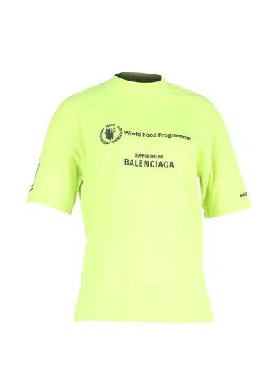 Pre-owned Balenciaga Wfp T-shirt In Yellow