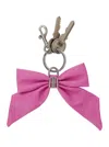 Balenciaga Whimsical Bow Keyring In Soft Pink Material In Pink