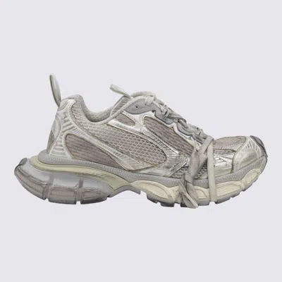 Balenciaga White 3xl Sneakers In Gray