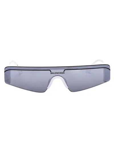 BALENCIAGA BALENCIAGA WHITE ACETATE SUNGLASSES