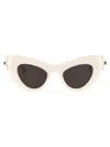 Balenciaga White Acetate Sunglasses In Neutral