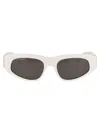 Balenciaga White Acetate Sunglasses In White