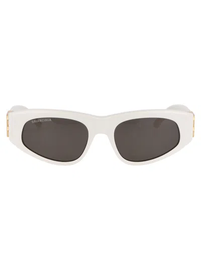 Balenciaga White Acetate Sunglasses