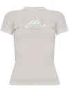 Balenciaga Activewear Fitted T-shirt In White