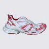 Balenciaga White And Red Runner 2.0 Sneakers In White