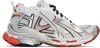Balenciaga Runner Sneaker In White/red/black