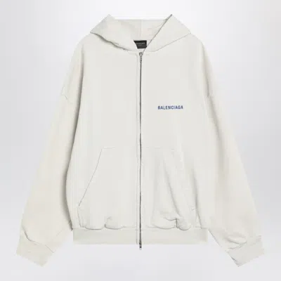 Balenciaga White  Back Sweatshirt Regular Fit