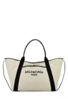 Balenciaga Blackwhite Biarritz S Shopping Bag In White