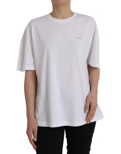 Pre-owned Balenciaga White Cotton Crew Neck Short Sleeves Women's T-shirt ()