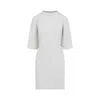 Balenciaga Semi Fitted Cotton T-shirt Dress In White