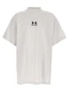 Balenciaga Chalk Cottonx Under Armour Oversize T-shirt In White