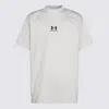 Balenciaga Chalk Cottonx Under Armour Oversize T-shirt In White