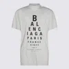 Balenciaga White T-shirt With Logo Printed On The Front And Torn Details In Cotton Woman