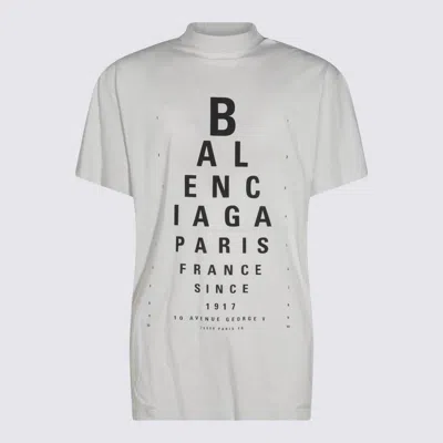 BALENCIAGA BALENCIAGA WHITE COTTON T-SHIRT